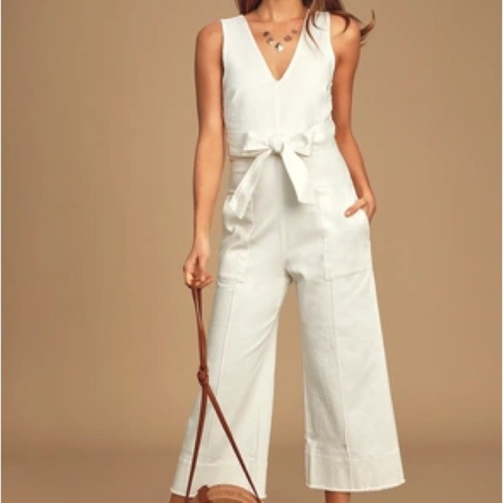 ASTR The Label Daydream Tie Waist Jumpsuit